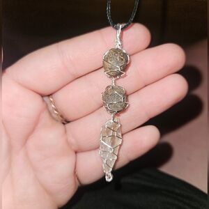 Silver Wire-Wrapped Grounding Necklace